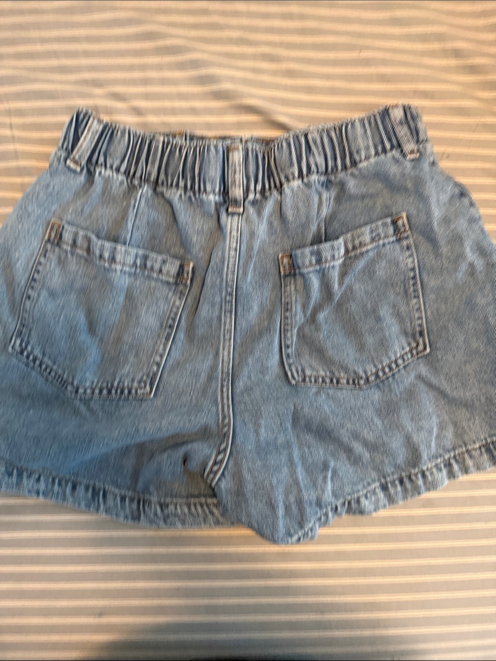 GAP Light Blue High-Waist Denim Jean Shorts - Picture 3 of 3